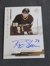 2006-07 UD SP AUTHENTIC RYAN SHANNON #161 #ed 995/999 AUTO ROOKIE FUTURE WATCH