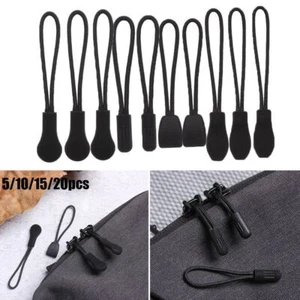 Clip Buckle Zipper Pull Cord Rope Pullers Ends Lock Zips Zip Puller Replacement - Picture 1 of 14