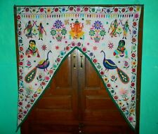 Vintage Banjara Window Door Decor Valance Handmade Embroidery Indian Tepestry 29