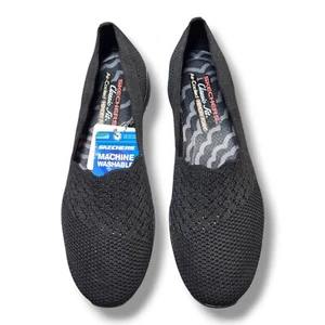 Skechers women's slip on shoes size 9.5 Relaxed Fit Air cooled Memory Foam Black - Picture 1 of 7