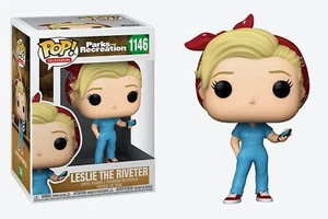 Funko PoP! Parks and Recreation's Leslie Knope Amy Poehler the Riveter BNIB! - Picture 1 of 5