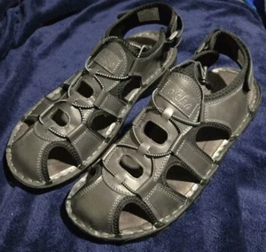 OKKO Men's Leather Sandals Size 14 Athletic Fisherman Sandal Adjustable Straps - Picture 1 of 5