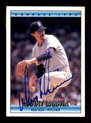 1992 Donruss #87a Danny Darwin - On Card Autograph - Image 1 of 2