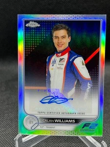 2022 Topps Chrome Formula 1 CALAN WILLIAMS AUTO CAC-CW F2 - Picture 1 of 2