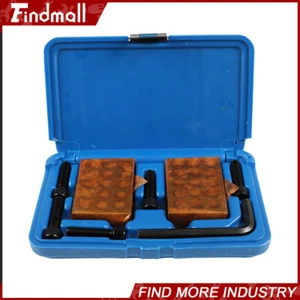 MATCHED PAIRS .0001" PRECISION 1-2-3 123 BLOCK SET 23 HOLES With Screws HEX KEY - Picture 1 of 24