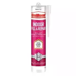 UniBond Bath & Kitchen Sealant Anti Mould Fill & Repair Sealant White Cartridge - Picture 1 of 7