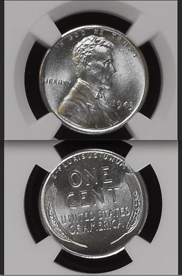 1943 NGC MS68+ "PLUS" $35,000 PCGS Price Guide! Lincoln Wheat Cent STEEL 1C - Image 1 of 4