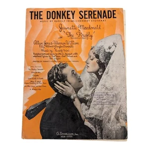 The Donkey Serenade Sheet Music Vintage 1937 The Firefly Rudolf Friml - Picture 1 of 3