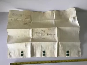 Antike King George 1818 Ära Pacht Indenture Papiere für Land/Haus - Bild 1 von 10