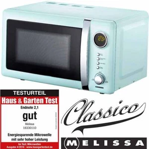 20 Liter Retro Design Mikrowelle blau Melissa 16330110 Mikrowellenherd - Bild 1 von 5