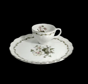 “Irene” Laurel China 1 Luncheon Plate and 1 Teacup Set (Multiple Sets Available) - Picture 1 of 12