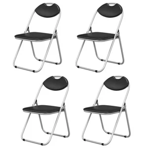 4PCS Patio Folding Garden Dining Chairs Outdoor Portable Chair w/Carrying Handle - Picture 1 of 10