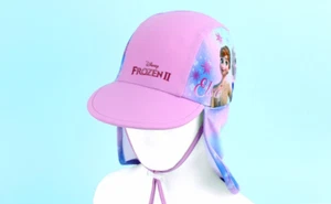 Disney Frozen II Lavender Swim Flap Hat UV Protection Cap for Kids - Picture 1 of 12