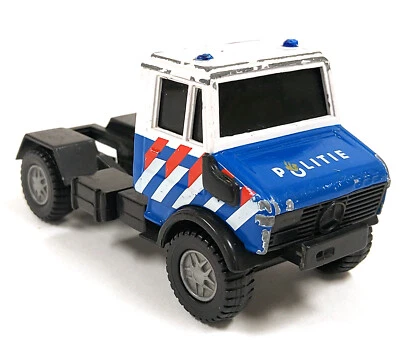 Hongwell Mercedes Benz Unimog Politie Holland Promo Toy Auto Pressofuso 4 " - Immagine 1 di 3