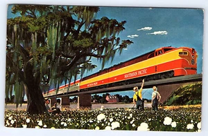 Southern Pacific Railroad Advertising Postcard Sunset Limited Train C190 - Picture 1 of 2