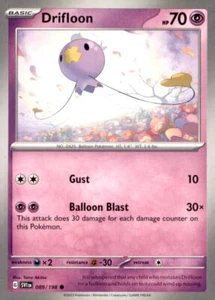SV01: Scarlet & Violet Base Set #089/198 Drifloon - Picture 1 of 1