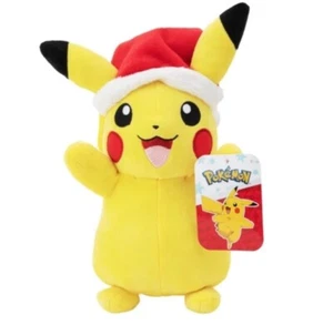 Pokemon Pequeño Peluche Vacaciones Pikachu Navidad Sombrero - 8 pulgadas Peluche - Totalmente Nuevo - Imagen 1 de 1