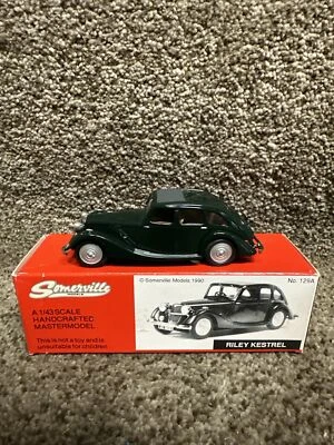 Somerville #129A 1937 Riley Kestrel Green Diecast Model Car - Scale 1:43 - Image 1 of 4