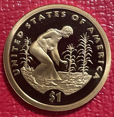 2009 S PROOF Sacagawea Native American Dollar Coin From US Proof Set - Image 1 of 2