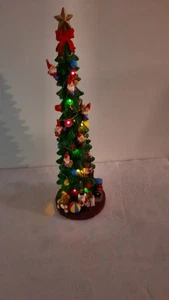 Elfe Wichtel Harz Weihnachtsbaum 16" Musik und Lichter - Bild 1 von 9