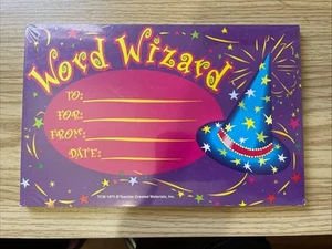 Vintage Word Wizard Anerkennung Auszeichnungen/New Old Stock/25 Stück - Bild 1 von 2