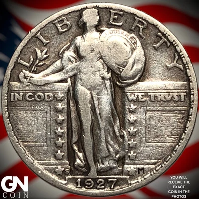1927 S Standing Liberty Quarter Z2251 - Image 1 of 2