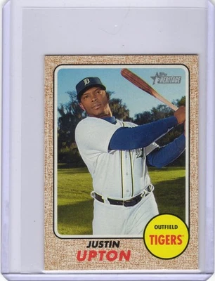 Topps Heritage Mini Justin Upton 2017/100 Tigers Foto 1 de 2