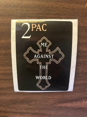 Pegatina promocional vintage 1995 2PAC Me Against the World 3"x4" SIN USAR NOS Tupac. Foto 1 de 2