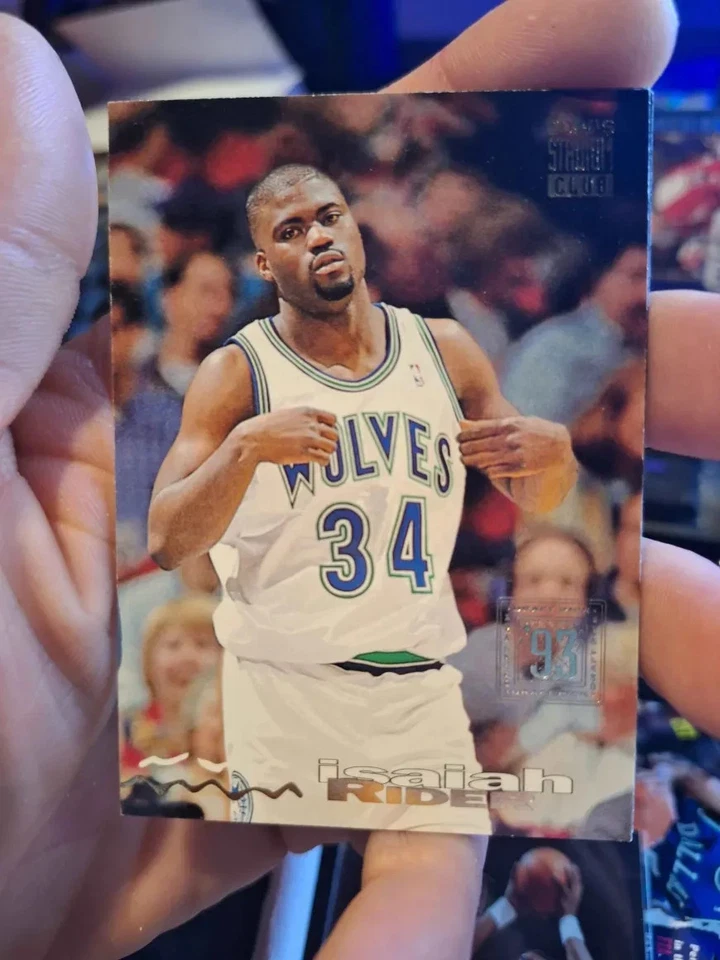 🏀 Topps Stadium Club 1993 - Isaiah Rider #234 (casi como nuevo, sin holo) 🔥 De colección Foto 1 de 1