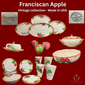 Platos de manzana franciscana, utensilios para servir, plato de mantequilla, vaso, (EE. UU.) *Elige piezas* - Imagen 1 de 13