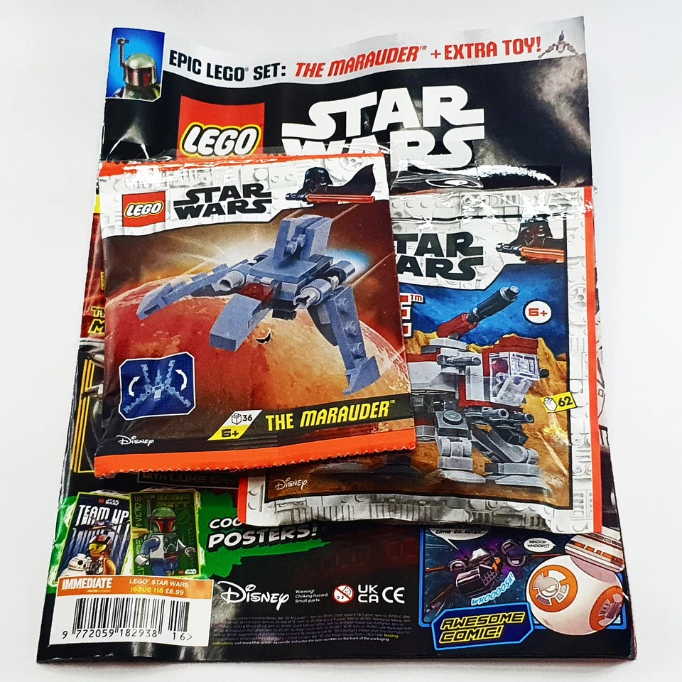 912412 LEGO Star Wars The Marauder Retired 912308 AT-TE | Magazine Issue 116 NEW - Image 1 of 4
