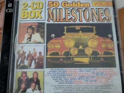 Various 50 Golden Milestones Vol. 3 Oldies 2 CD Box 1999 Rod Stewart Equals Rube - Bild 1 von 4
