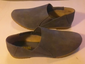 CUSHIONAIRE Women's Duffy Twin Gore Slip on +Memory Foam Gray 10M - Picture 1 of 5