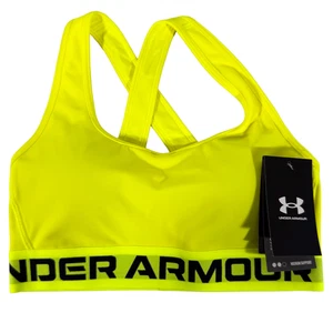 Sujetador deportivo Under Armour para mujer pequeño SM UA Armour espalda cruzada media amarillo neón nuevo - Imagen 1 de 4