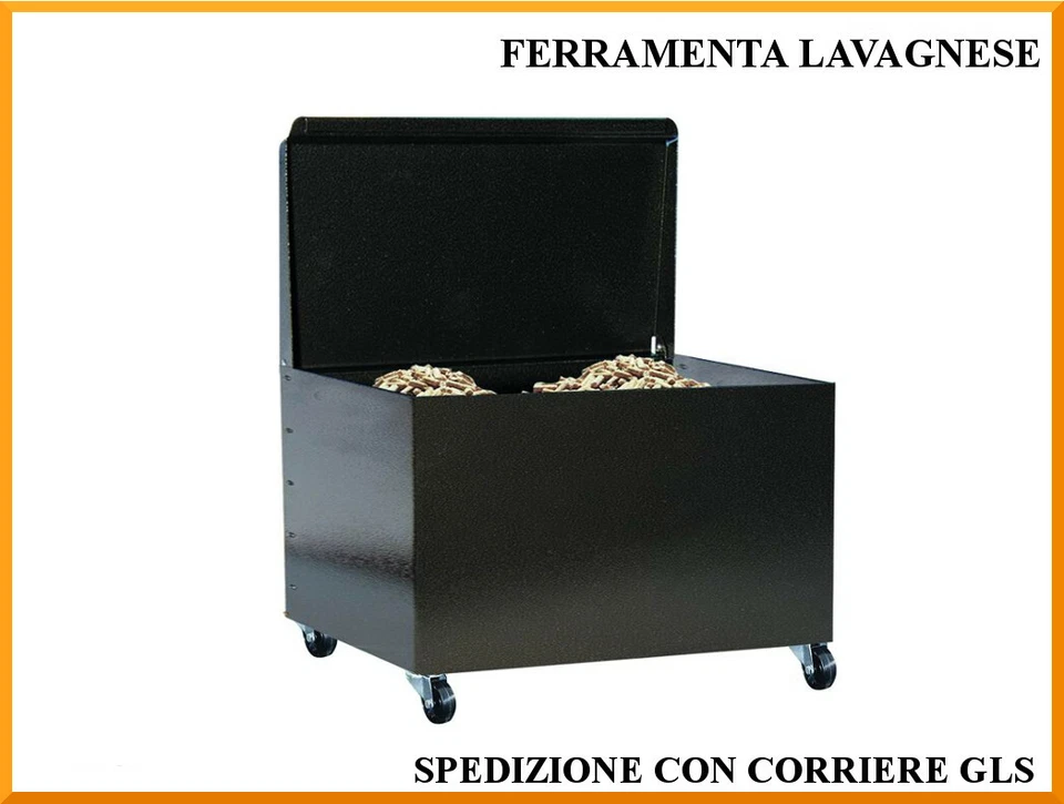 Portapellet con ruote da pavimento modello 609 in acciaio verniciato nero - Immagine 1 di 1