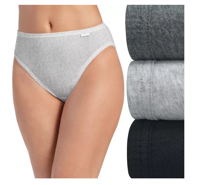 Women's 3-Pack Jockey French Cut (GRAY ASST) Cotton Comfort Underwear - Image 1 of 4