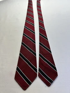 Vintage Spaulding’s The Store For Men Tie All Silk 54 X 2.25 Red Blue Stripe - Picture 1 of 8