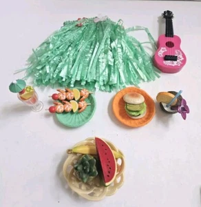 OG Our Generation Love a Luau Grass Skirt Ukulele Accessories 18” Doll Rare - Picture 1 of 4
