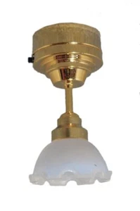 Lámpara de techo LED Tulipán 3V para casa de muñecas escala 12 - Imagen 1 de 1