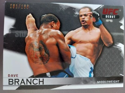 Dave Branch #145 Debut 2010 Topps UFC Knockout Silver #181/188 - Image 1 of 2