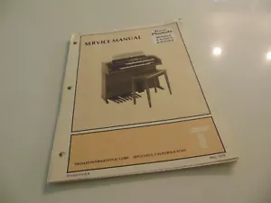 Thomas Organ Playmate A-A1335-0 A-A1335-9 Service Repair Shop Manual Schematics - Picture 1 of 3