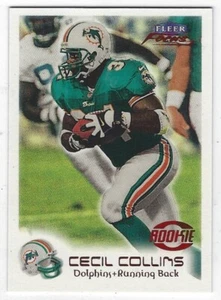 1999 FLEER FOCUS CECIL COLLINS RC #141R /2500 MIAMI DOLPHINS McNEESE ST. - Picture 1 of 2