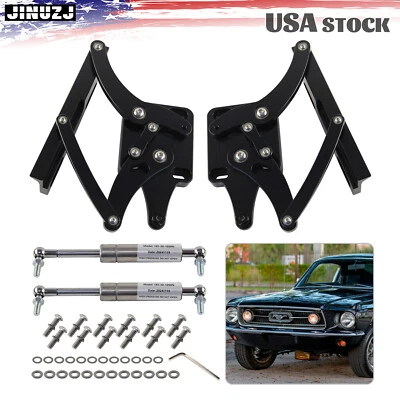 Kit de bisagras de capó Billet par lado izquierdo y derecho para Ford Mustang 1967-1969  Foto 1 de 4