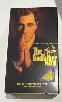 The Godfather Part (VHS, 1991, 2-Tape Set) Final Directors Cut Al Pacino - Image 1 of 3