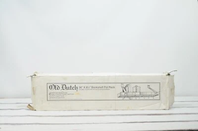 Old Dutch 104GU Bookshelf Rack with 12 Hooks 36" x 8.5" Graphite Powder Coat NIB - Image 1 of 4