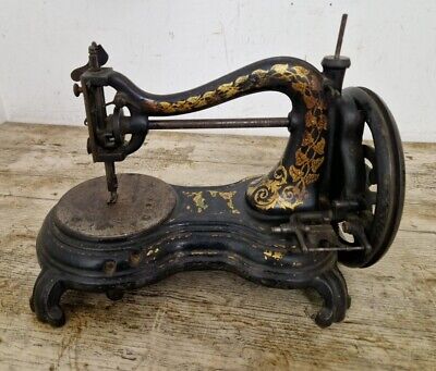 Antique JONES Swan Neck Mechanical Sewing Machine For Restoration • 58.28€