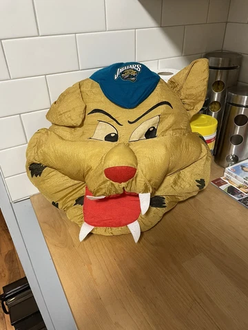 Vintage 1995 Stuffins NFL Jaguar Mascot Pillow. Original Authentic Jaguar Pillow Cover