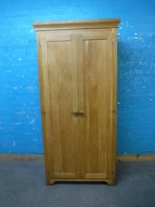 SOLID OAK / HEAVY 2DOOR WARDROBE - OVER 10 AVAILABLE - VISIT OUR LARGE WAREHOUSE - Picture 1 of 24