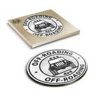 1 x Boxed Round Coasters - BW - Off Roading 4x4 Truck Car Vehicle #39879