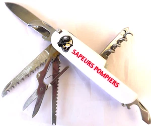 Sapeurs pompiers - COUTEAU CANIF 13 FONCTIONS NEUF GENRE COUTEAU SUISSE - Imagen 1 de 9